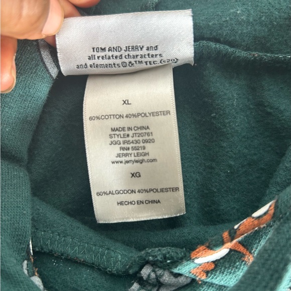 Tom & Jerry Green Graphic Hoodie – XL - Picture 4 of 4
